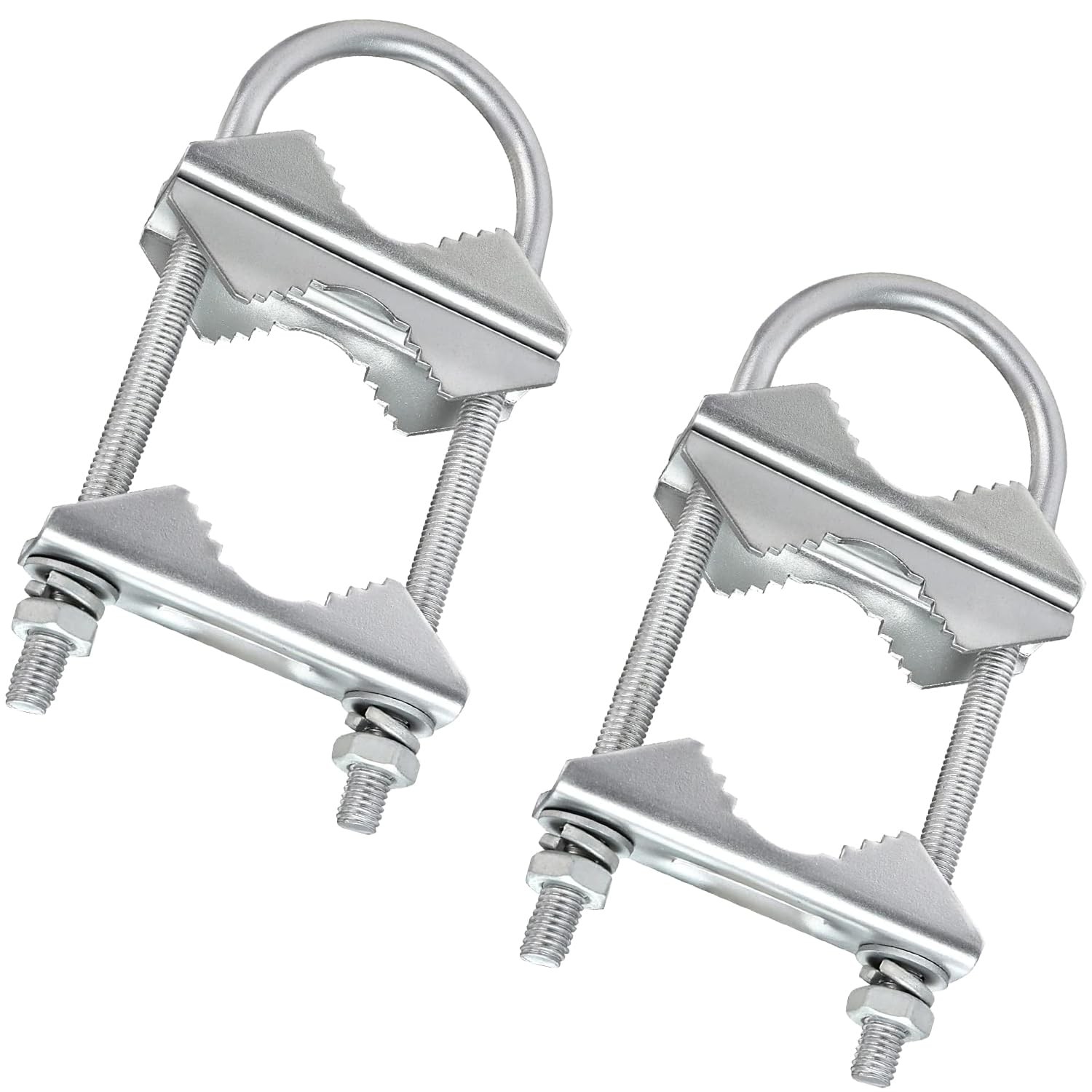 Double Antenna Mast Clamp, Antenna Mount Bracket Kit V Jaw Block with U Bolts…