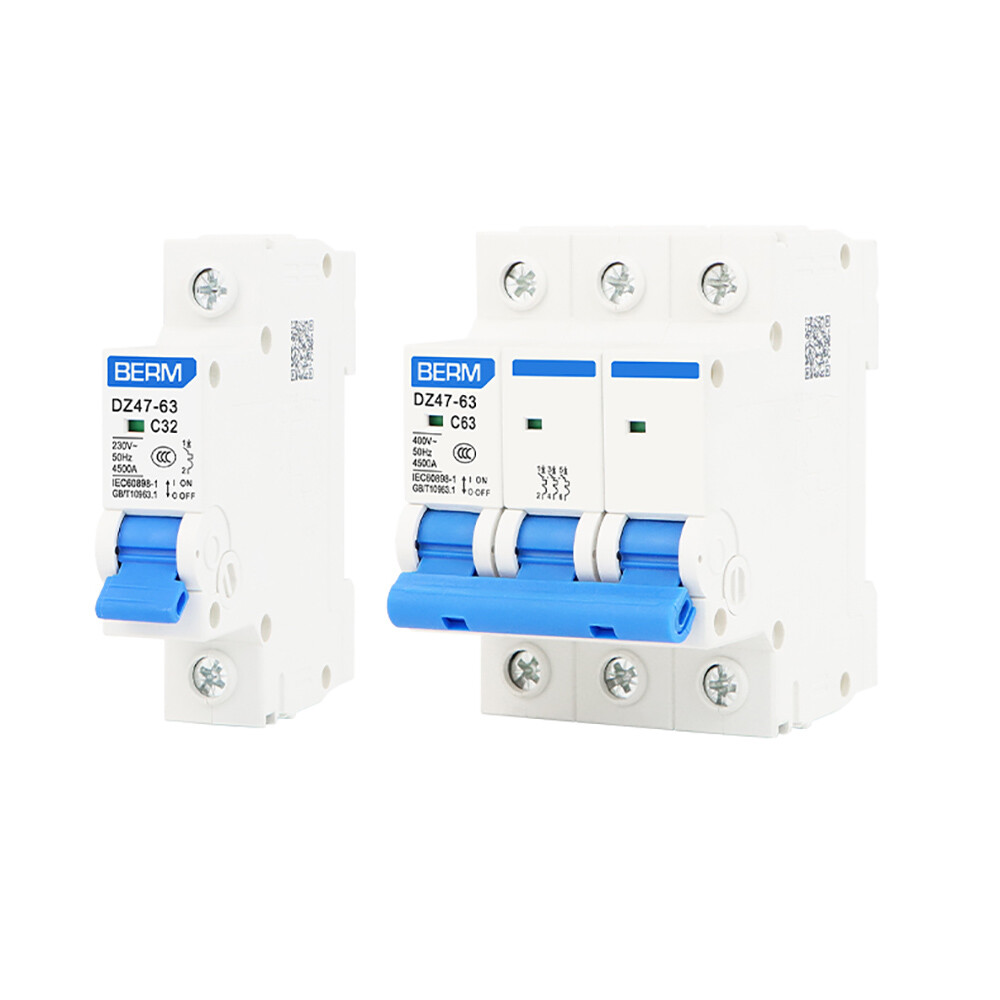 Pole Breaker 6A 10A 16A 20A 25A 32A 40A 50A 63A 80A 100A 125A Amp 1P 2P 3P 4P
