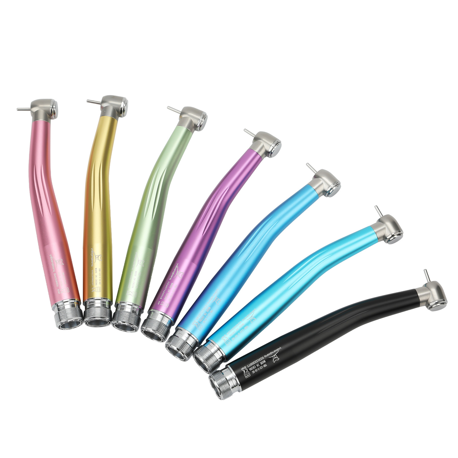 NSK Style Dental High Speed Handpiece Colorful Turbine 2/4 Holes 7 Colors Rotor