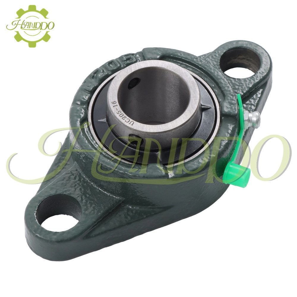 10Pcs UCFL205-16 Pillow Block Flange Bearing 1″ Bore Size 2 Bolt Solid Base