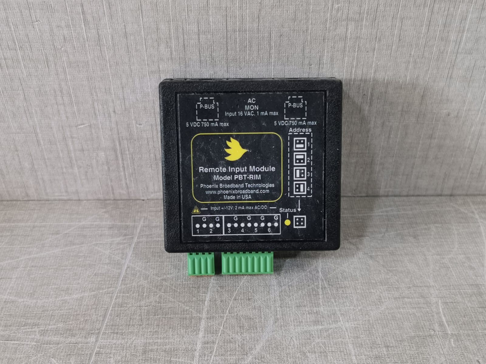 Phoenix Broadband Technologies PBT-RIM / PBT-RIM-1 Remote Input Module