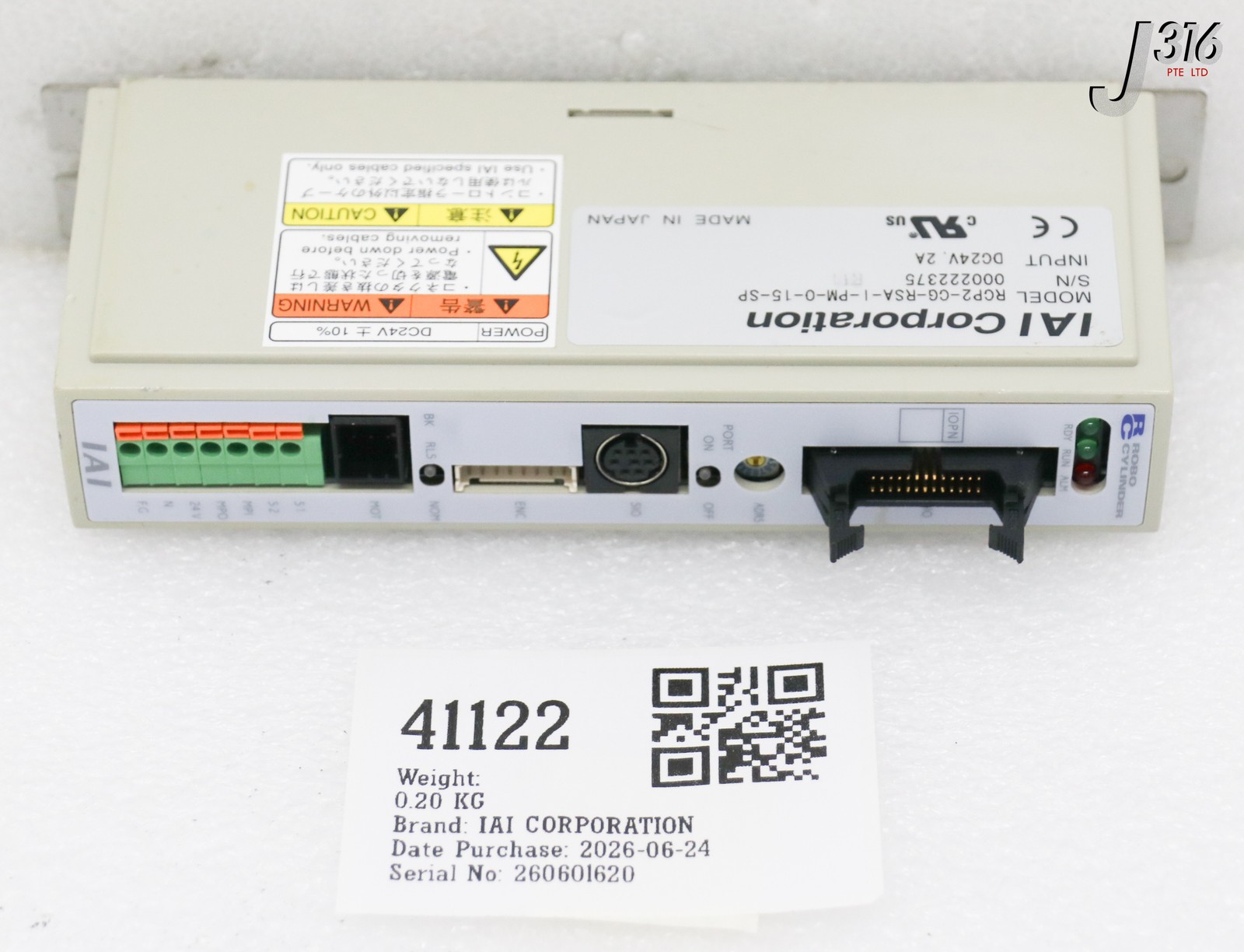 41122 IAI CORPORATION ROBO CYLINDER SERVO CONTROLLERS RCP2-CG-RSA-I-PM-0-15-SP