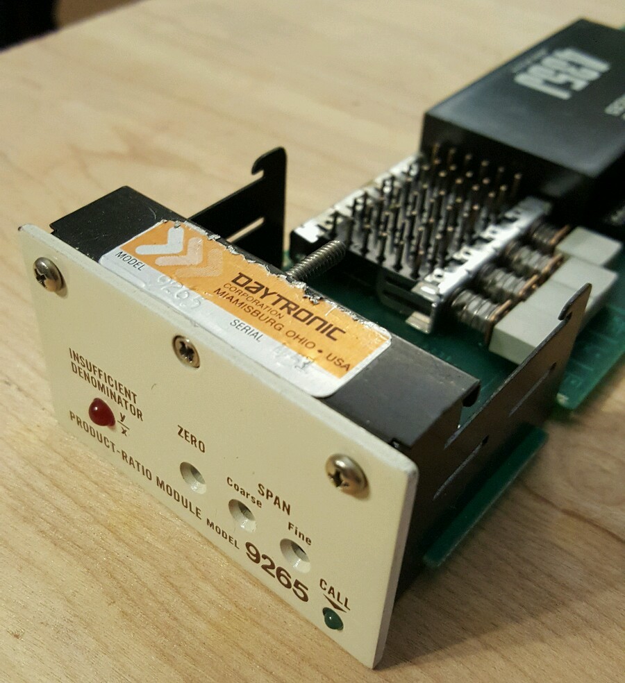 Daytronic 9265 Product Ratio Module
