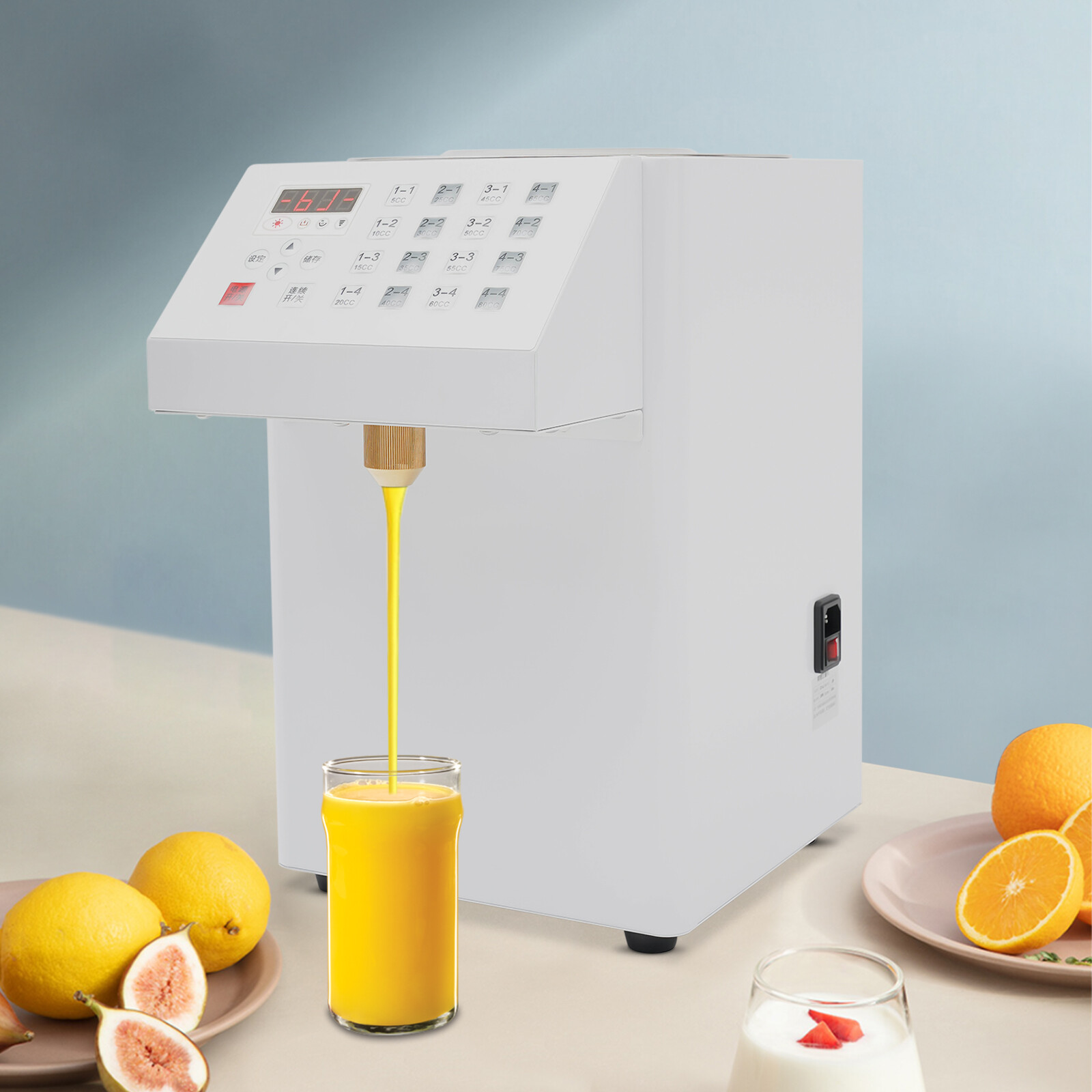 8L/2.11 Gallon Countertop Fructose Dispenser Auto Quantitative Fructose Machine
