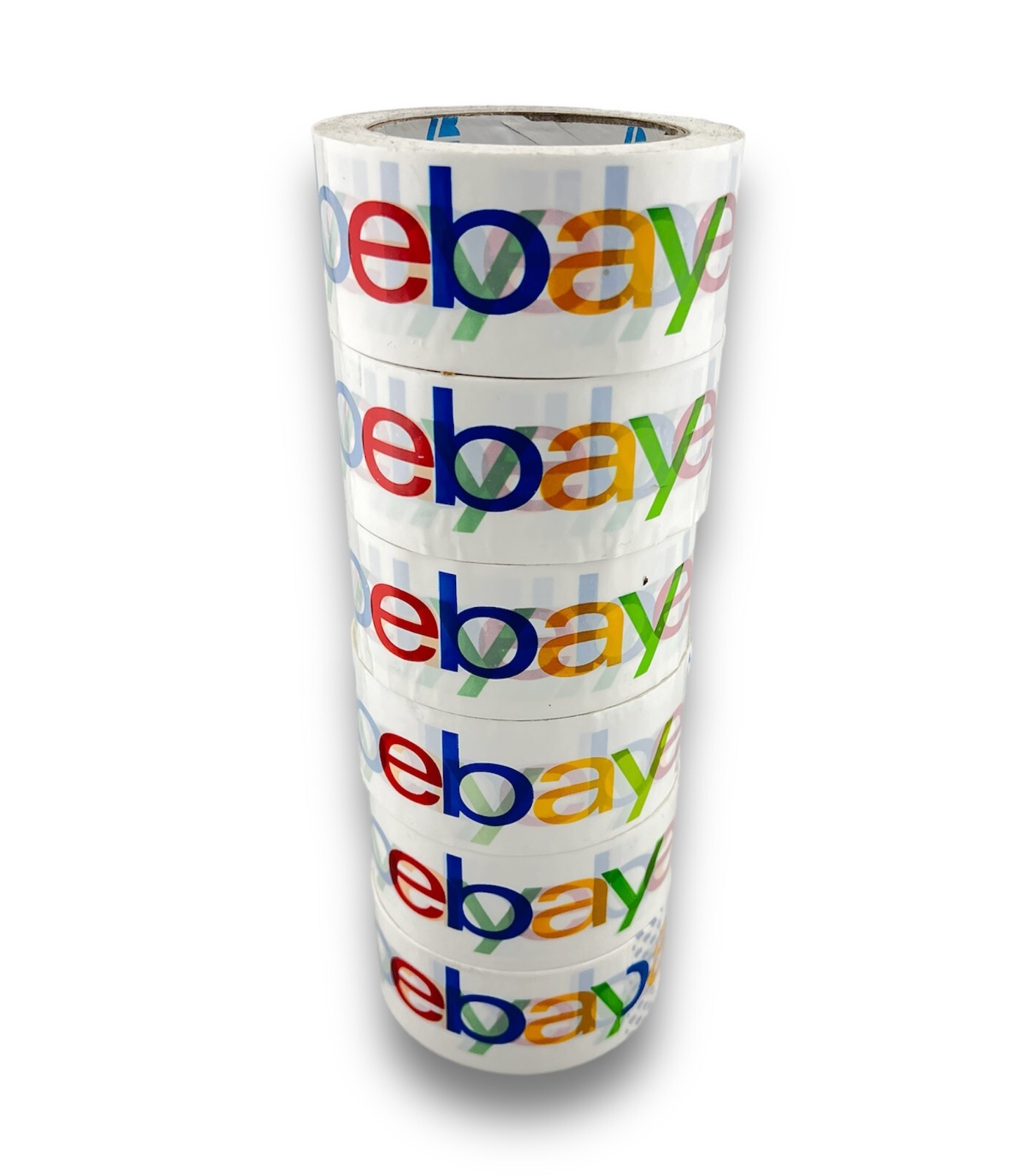 6pc EBAY Packaging Shipping Box Tape Color Logo 2” x 75” Yard Thick Sticky