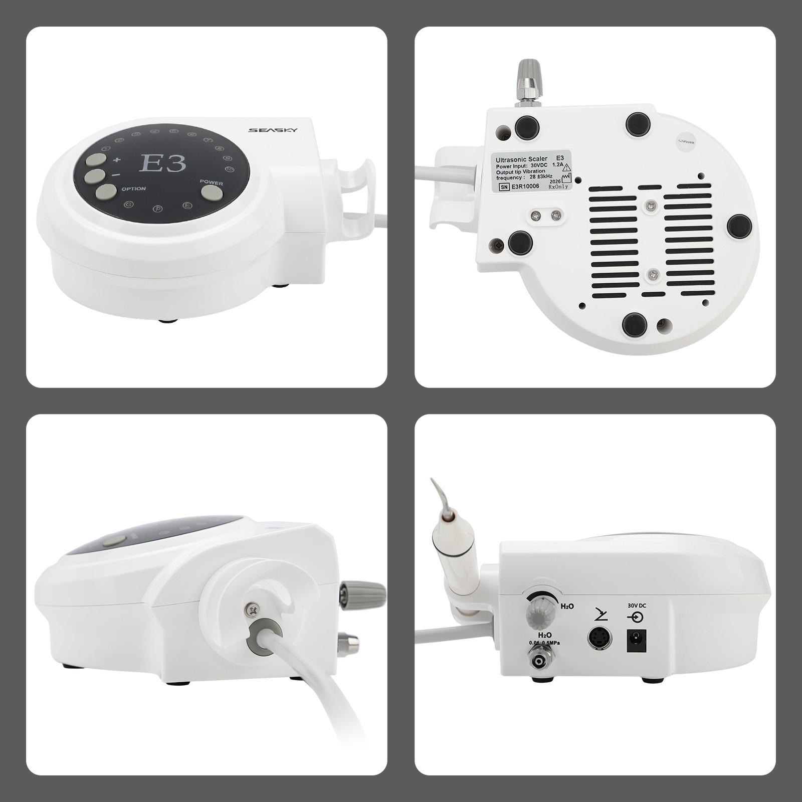 Dental Ultrasonic Piezo Scaler with detachable Handpiece fit EMS Cavitron tips