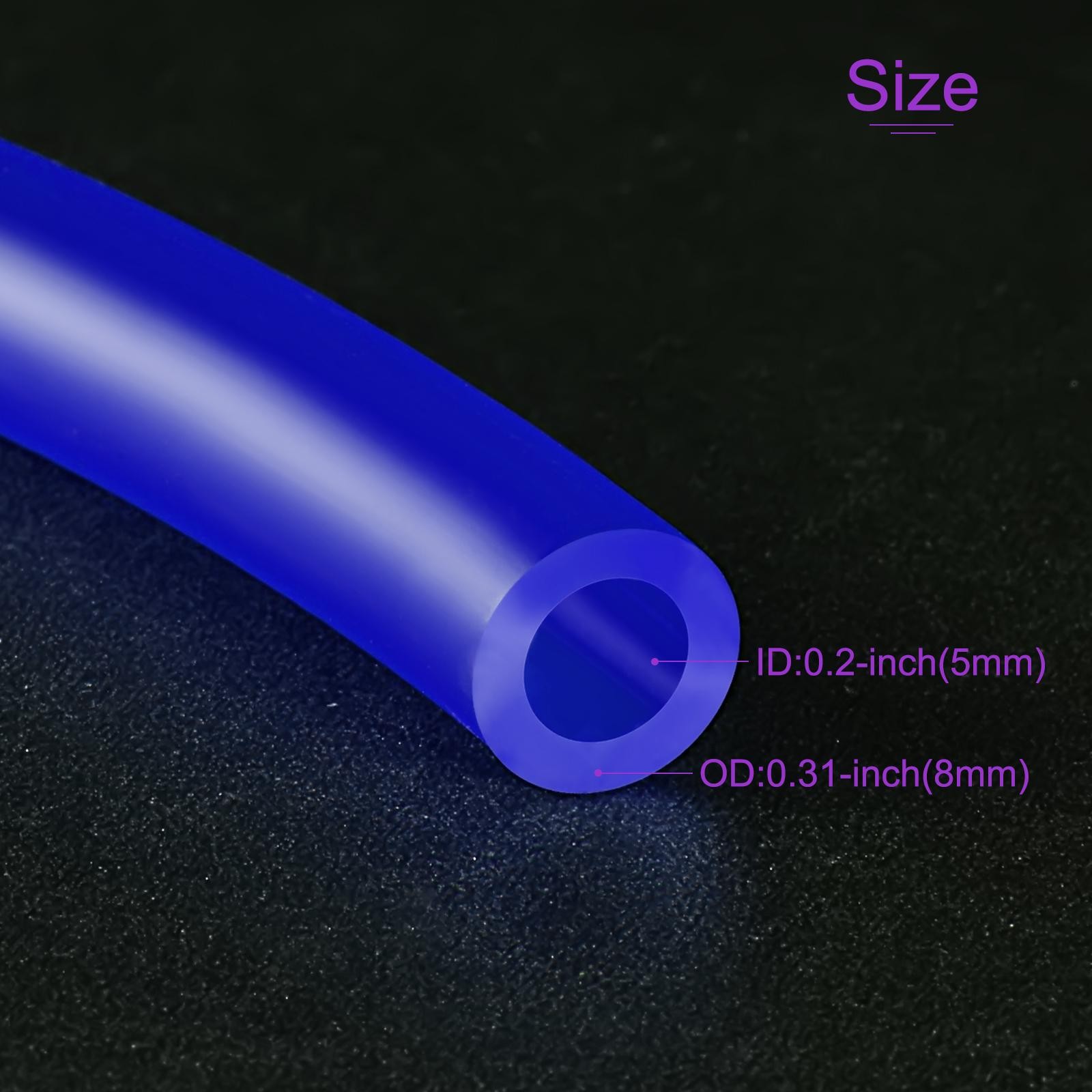 5mm ID 8mm OD PVC Petrol Fuel Line Hose Blue for Small Engines Use 3.0m Length