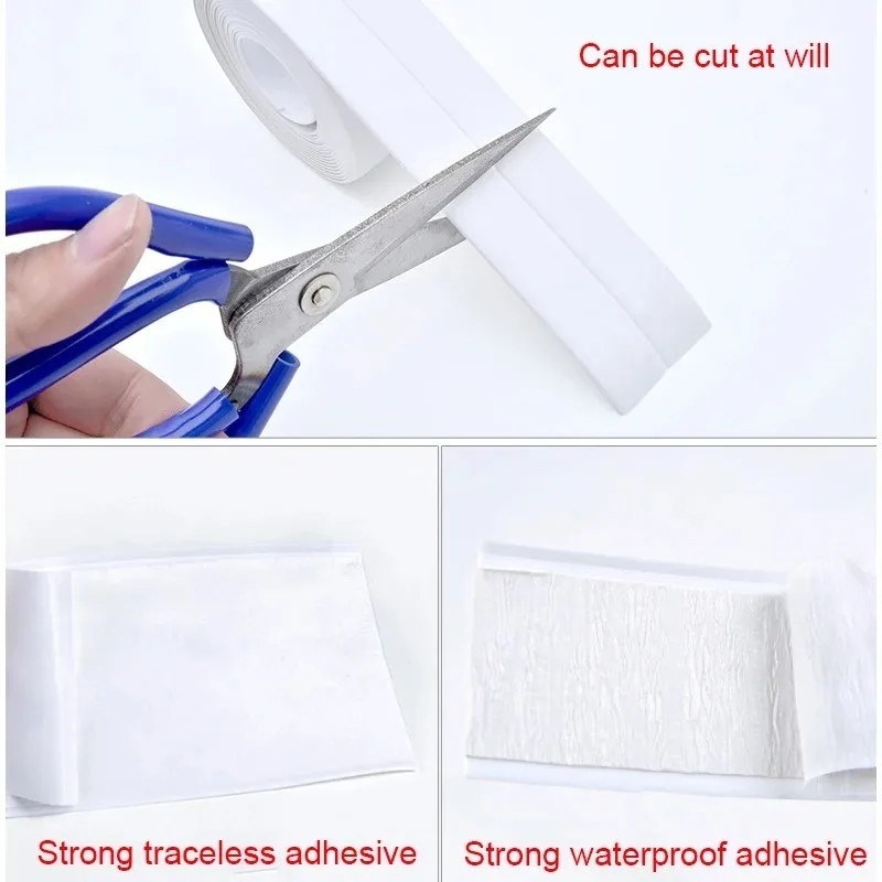 2 Rolls Caulk Tape Waterproof Self Adhesive Strip Kitchen Bath Sink Sealant