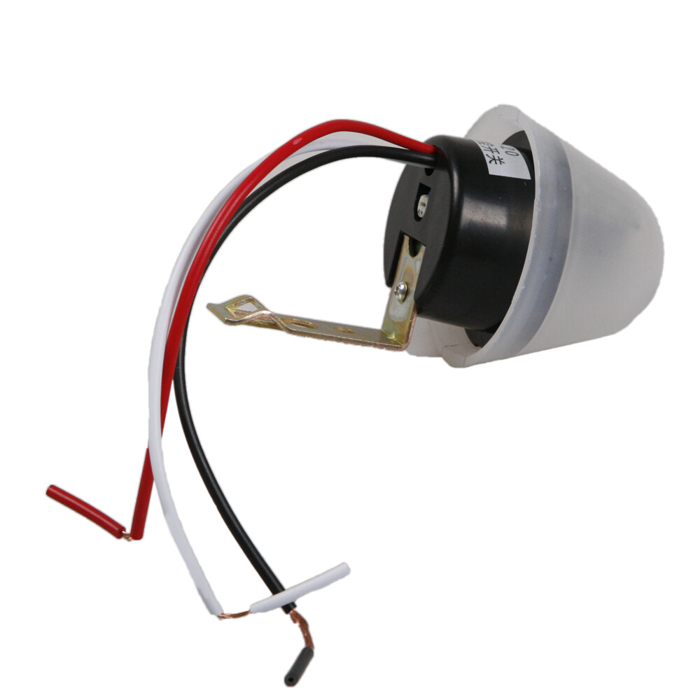 2PCS DC/AC 12V Auto On Off Light Photocell Switch Control Dark To Dawn Sensor US