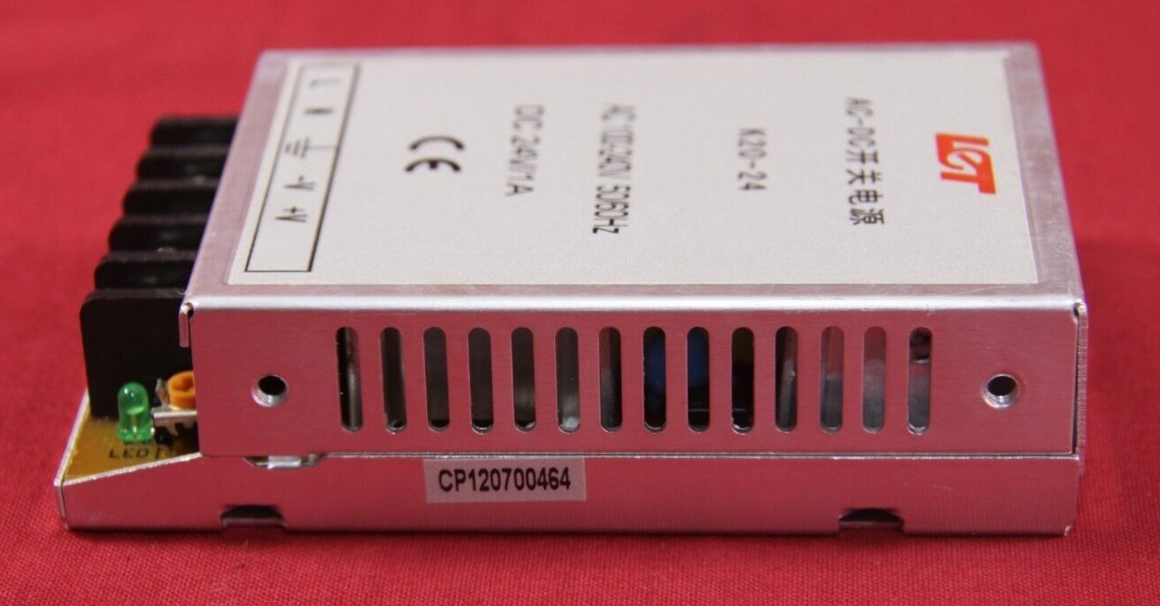 LET Switching Power Supply K20-24 AC 100-240V 50/60Hz DC 24V/1A