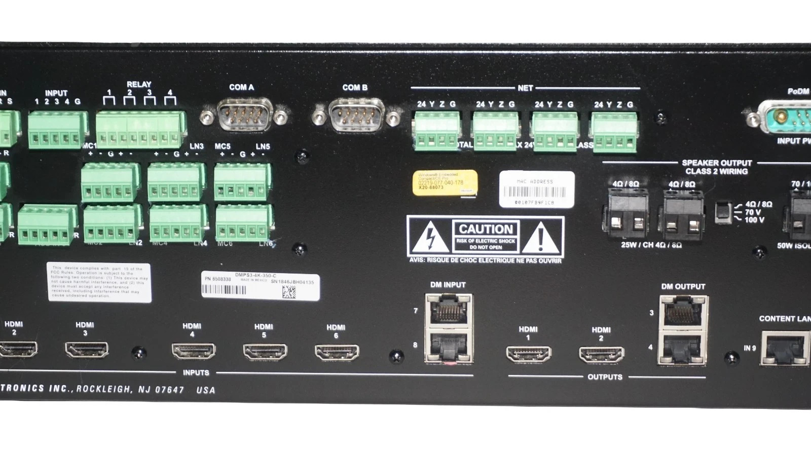 Crestron 3 Series DMPS3-300-C DigitalMedia Presentation System TESTED AND WORKS!