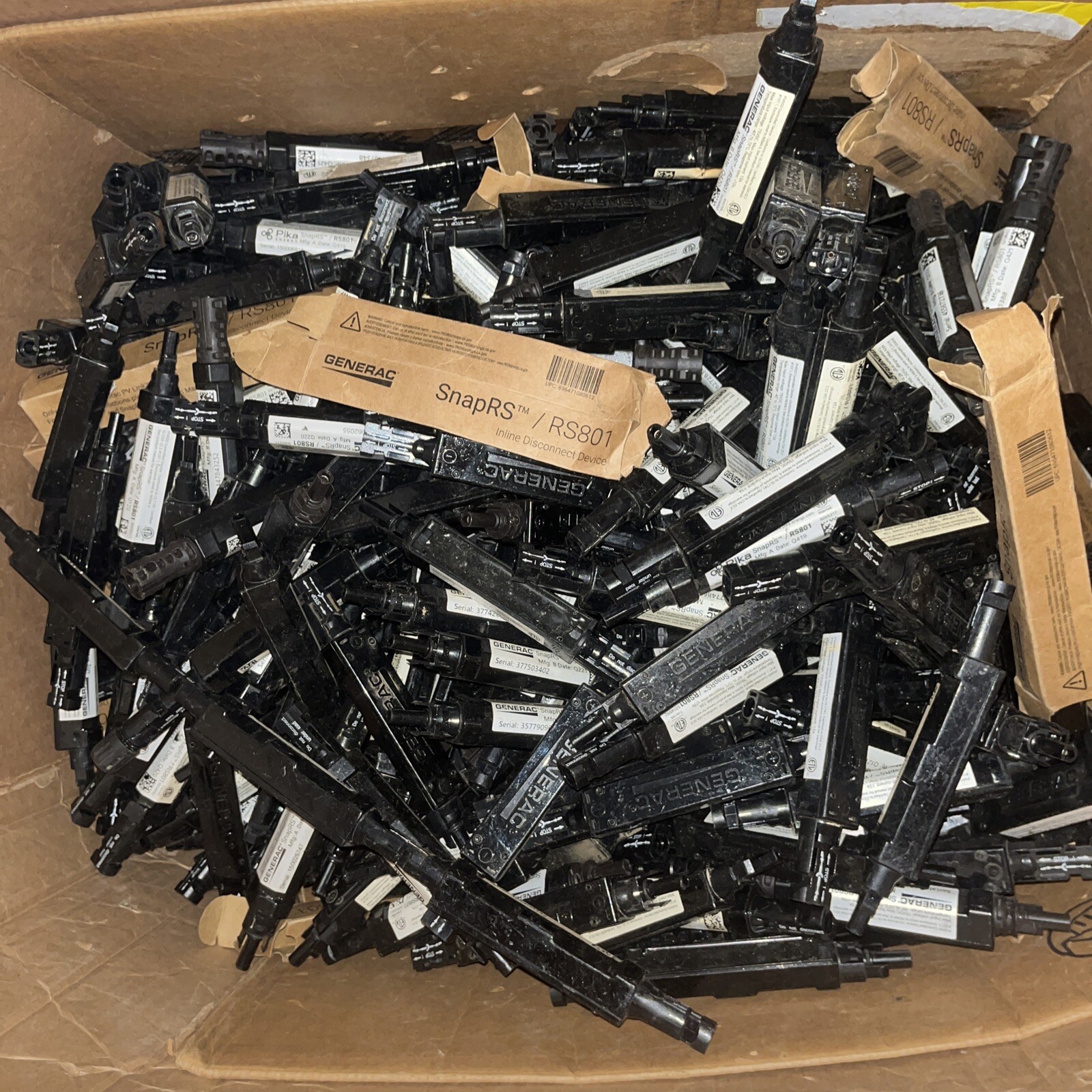 Generac SnapRS RS801 Inline Disconnect Devices Lot Of 15pcs