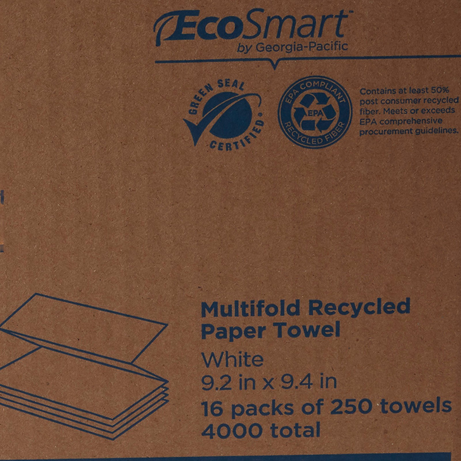 Georgia-Pacific Consumer Products LP Pacific Blue Basic Recycled Multi-Fold Pape