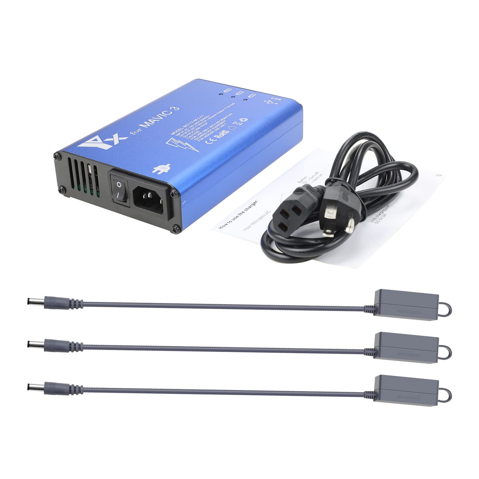 Hanatora Parallel Charger For Dji Mavic 3/Cine/Classic/Pro/Enterprise