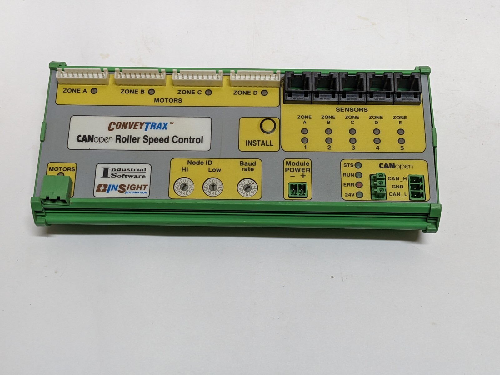 ConveyTrax Canopen Roller Speed Control 0X49 Made in Bulgaria (USED).