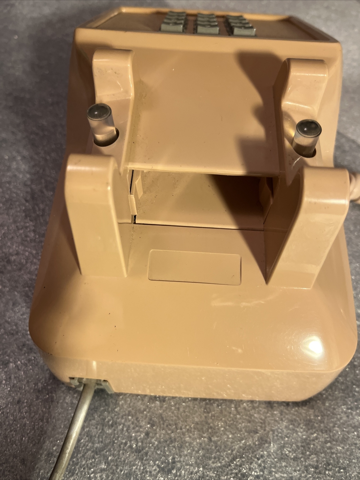 ITT RFC-SLT Light Beige Vintage Push-button Dial Defense Telephone (Tested)