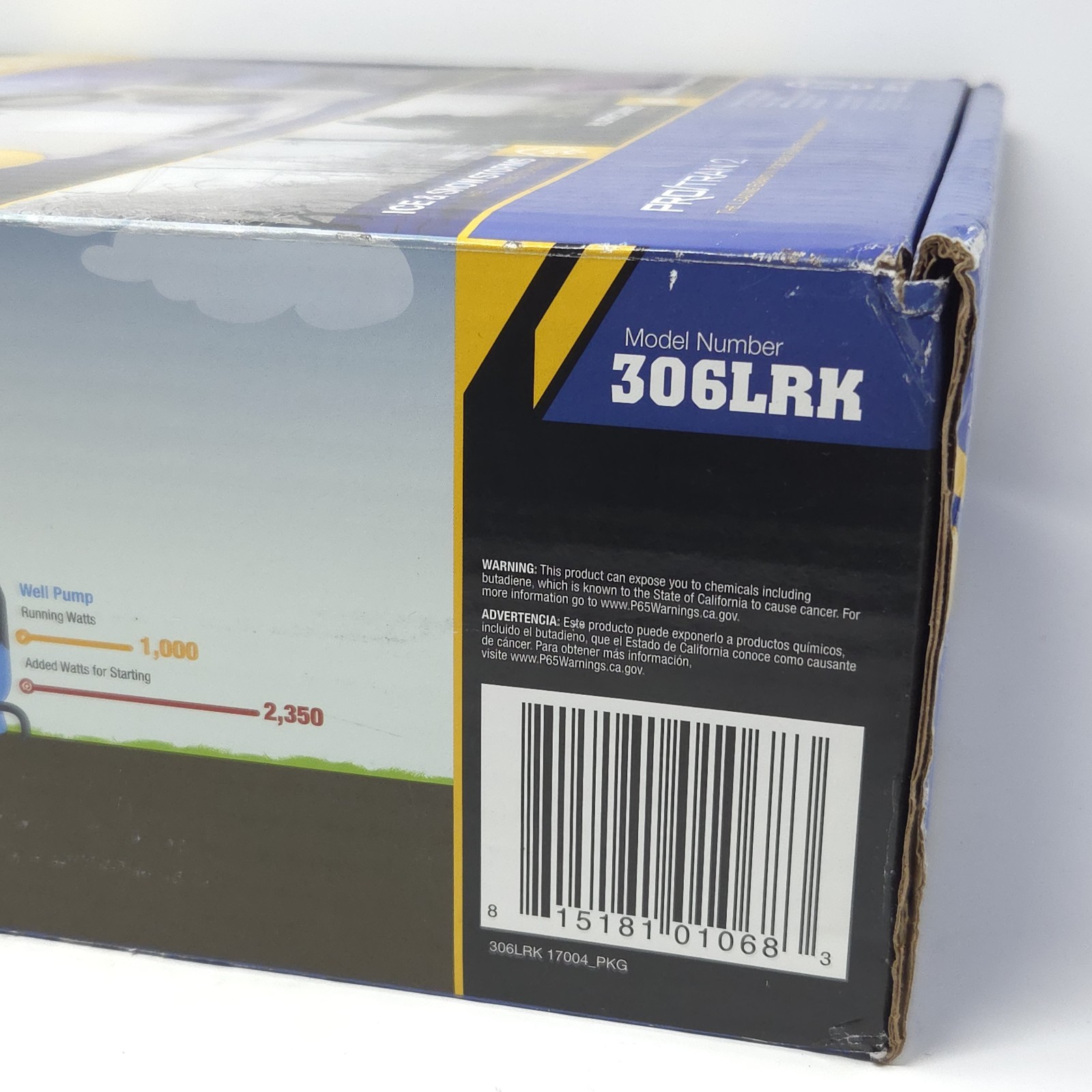 Reliance Controls 30-Amp ProTran 2 Manual Transfer Switch 8000 Watt Model 306LRK