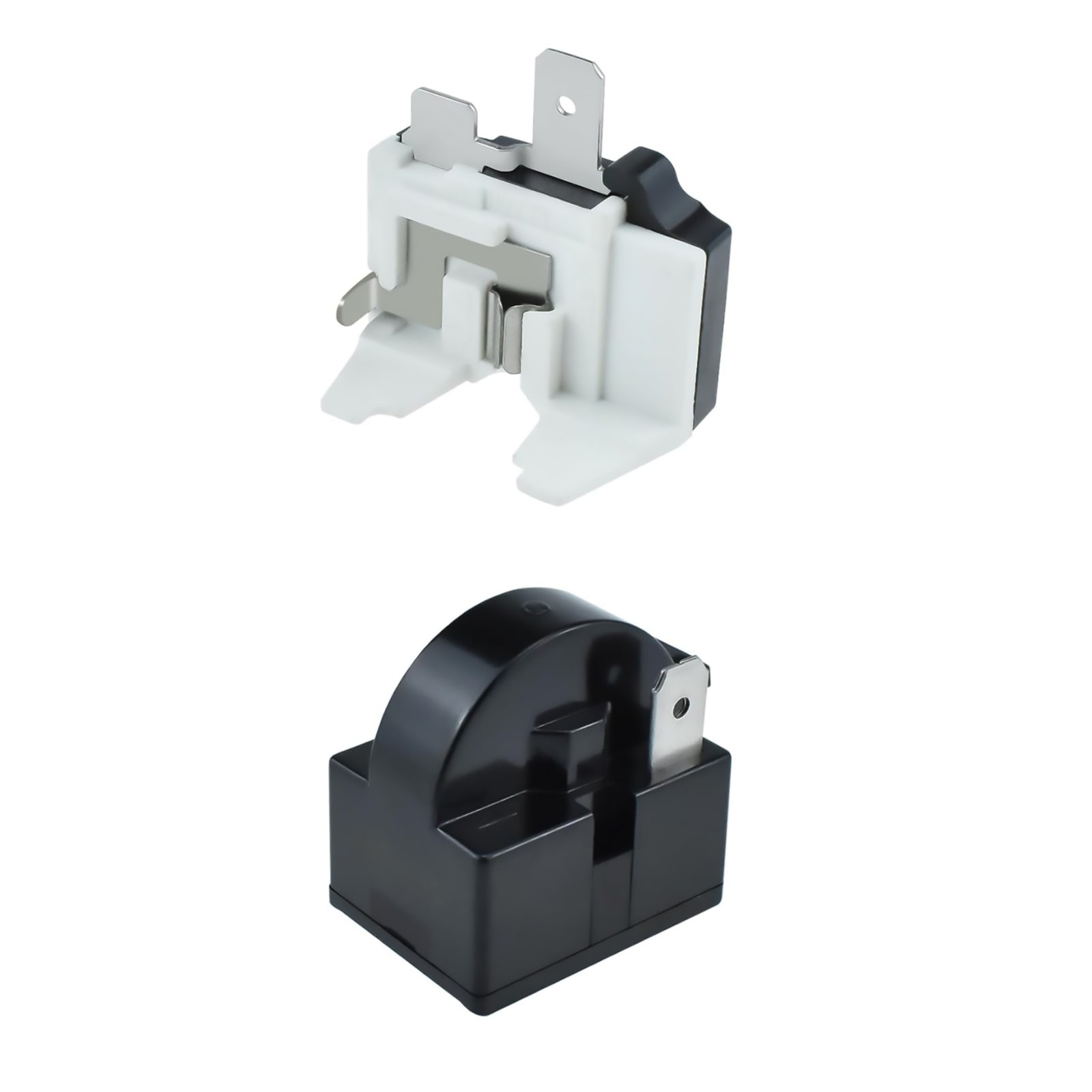 Starter Relay And Overload Protector Kit 1 Pin 4.7 Ohm For Refrigerator Repair