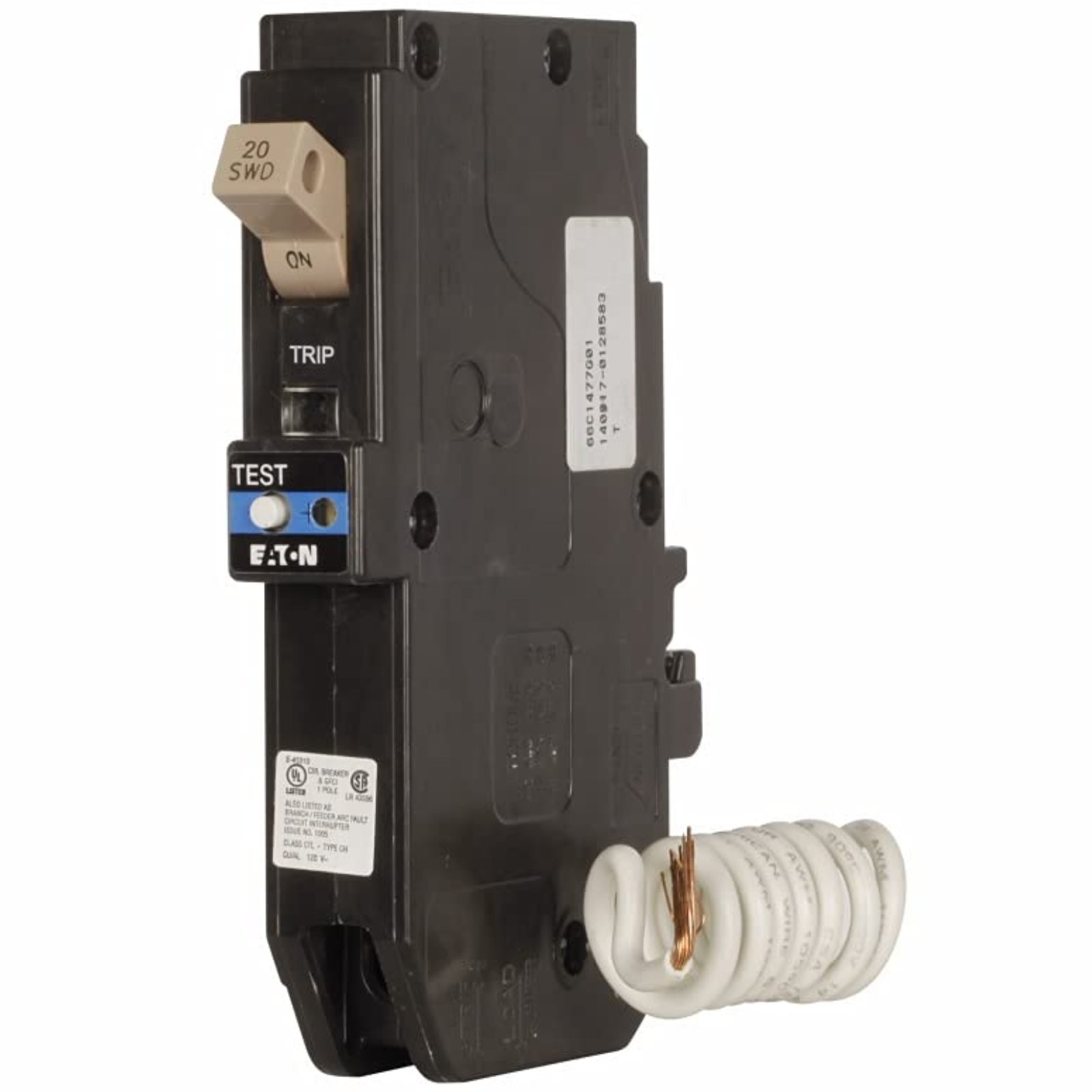 PACK OF 5 Eaton CHFN120DF 20A 1-Pole 120V AFCI/GFCI Pigtail Breaker Type CH NEW