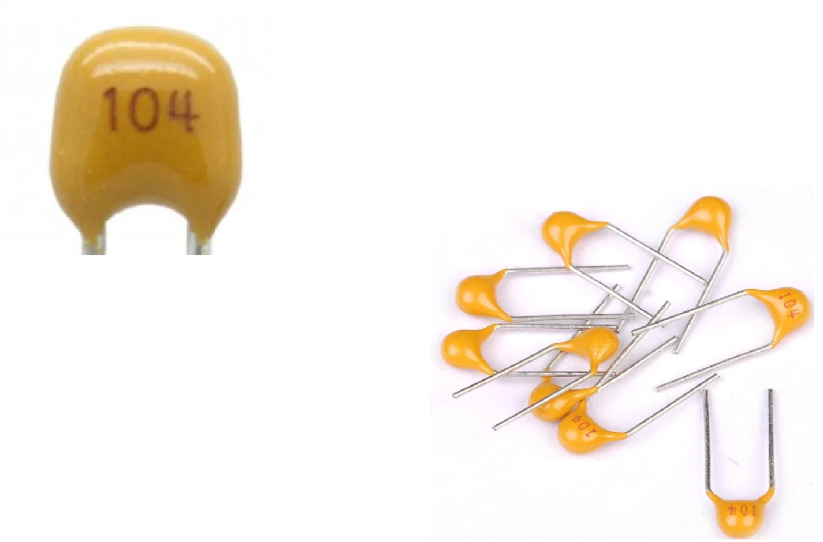 (50pcs) .1uF 100nF 104 50V Multilayer Mono Monolithic Ceramic Capacitors ~ USA