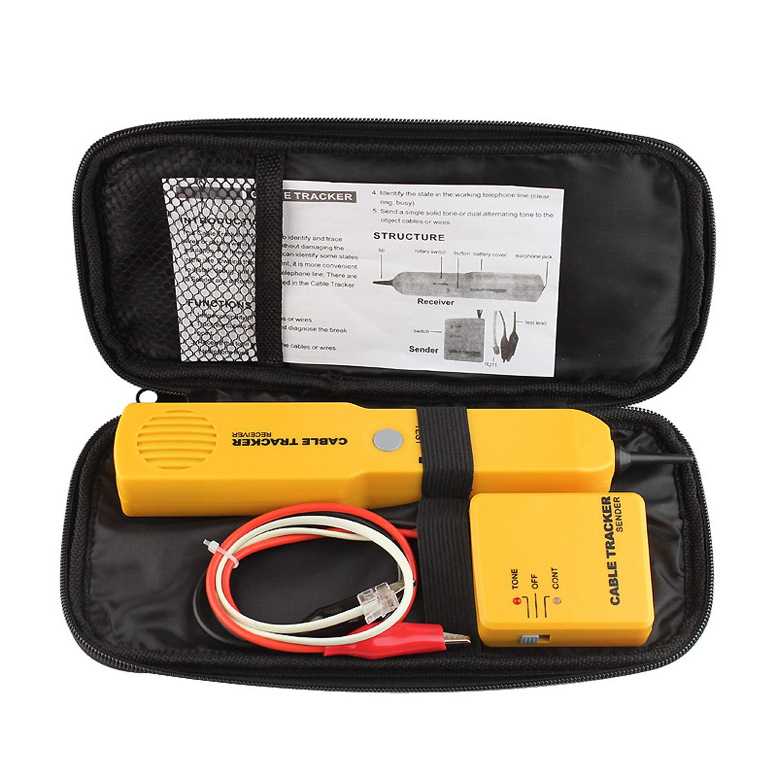 Electrical Wire Tracer Circuit Tester W/Tone Generator & Probe Kit Cable Signal