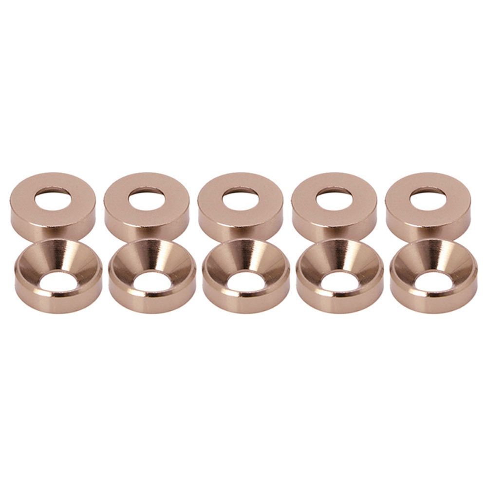 Aluminum Alloy M2 M3 M4 M5 M6 Anodized Countersunk Head Bolt Washers Gasket LOT