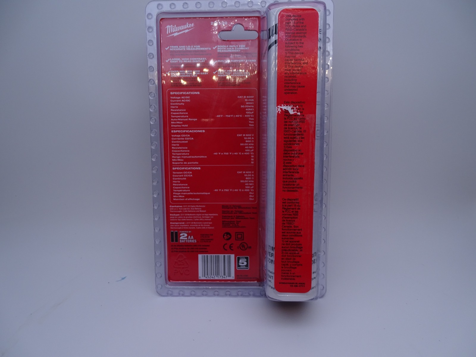 Milwaukee 2217-20 Digital Multimeter W LO-2 (18596-Tools)