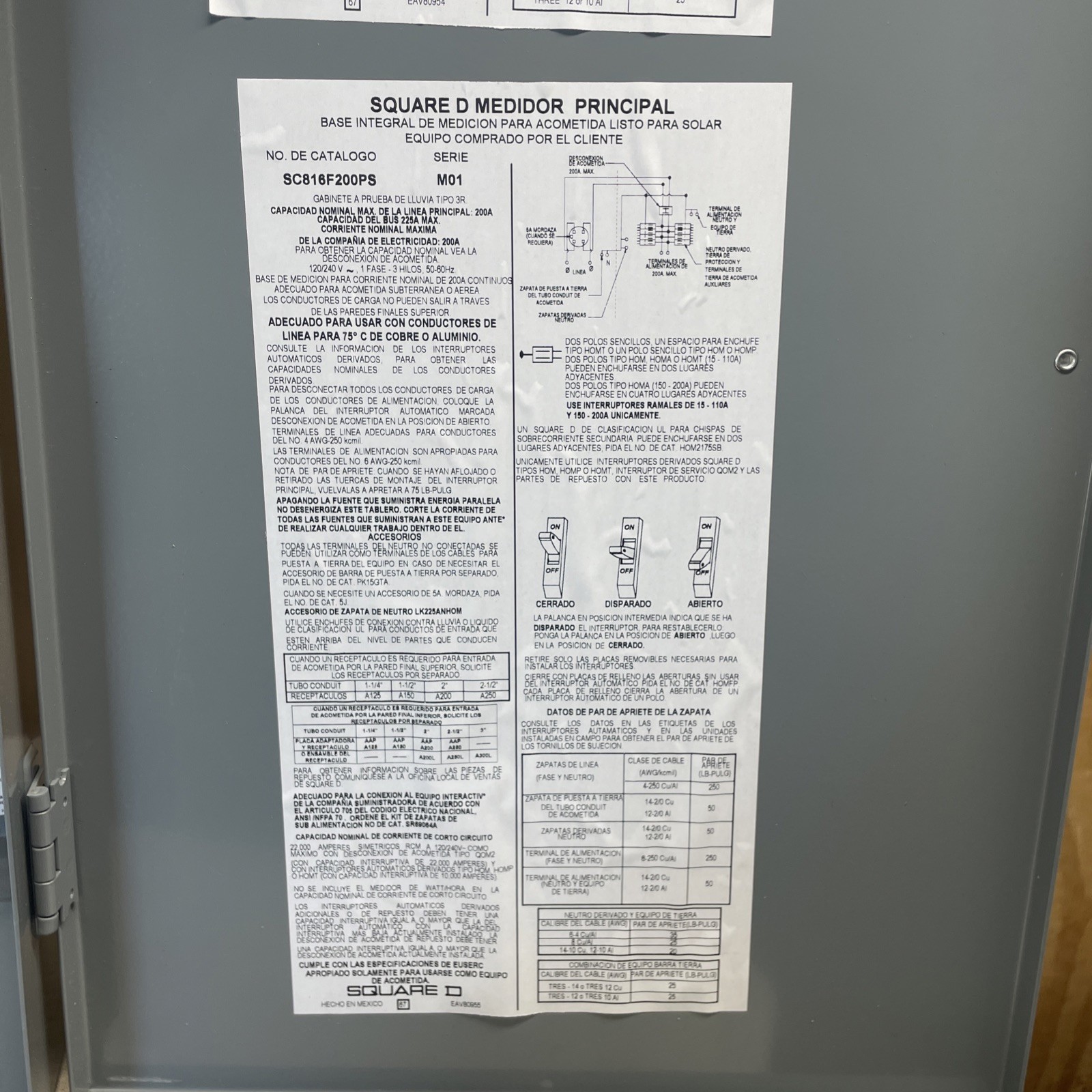 SCHNEIDER ELECTRIC SC816F200PS / SC816F200PS (BRAND NEW) No Box