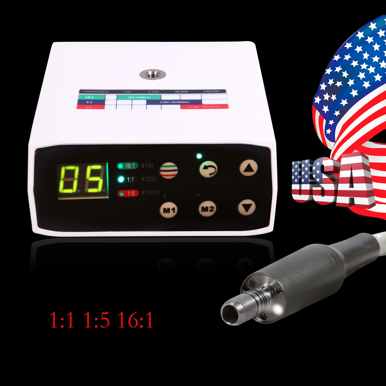 Brushless Dental LED Electric Micro Motor Fit NSK KaV 1:1/1:5 /16:1 Handpiece