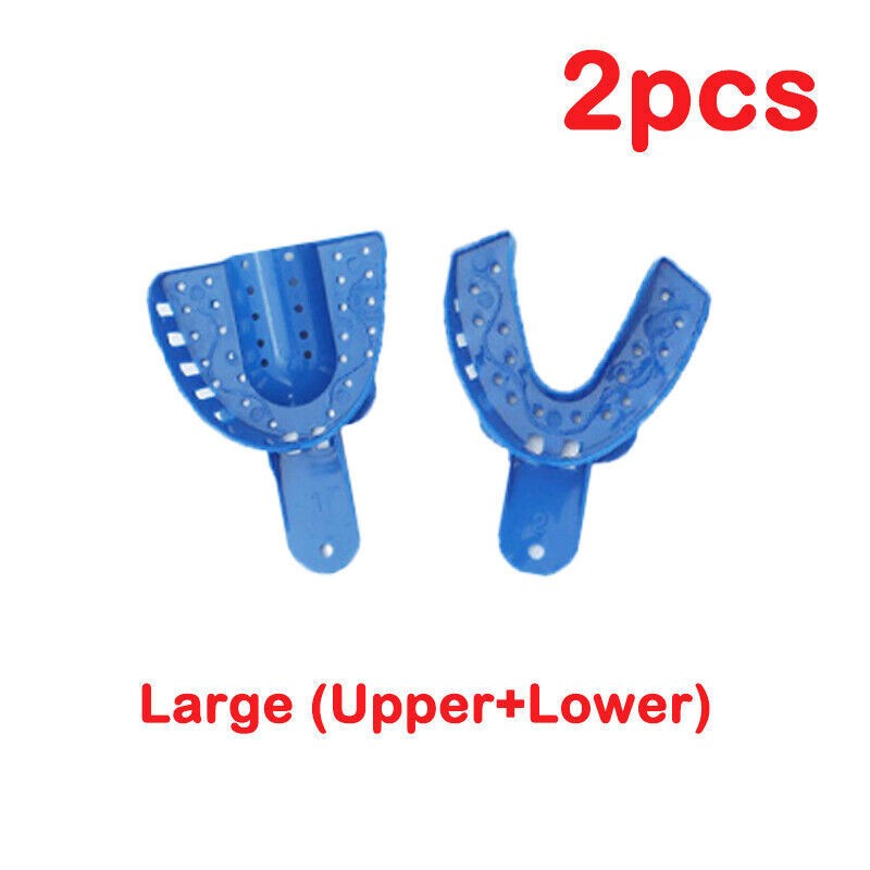 Dental Impression Trays Perforated Plastic Denture Tray S/M/L Assorted Colors UL