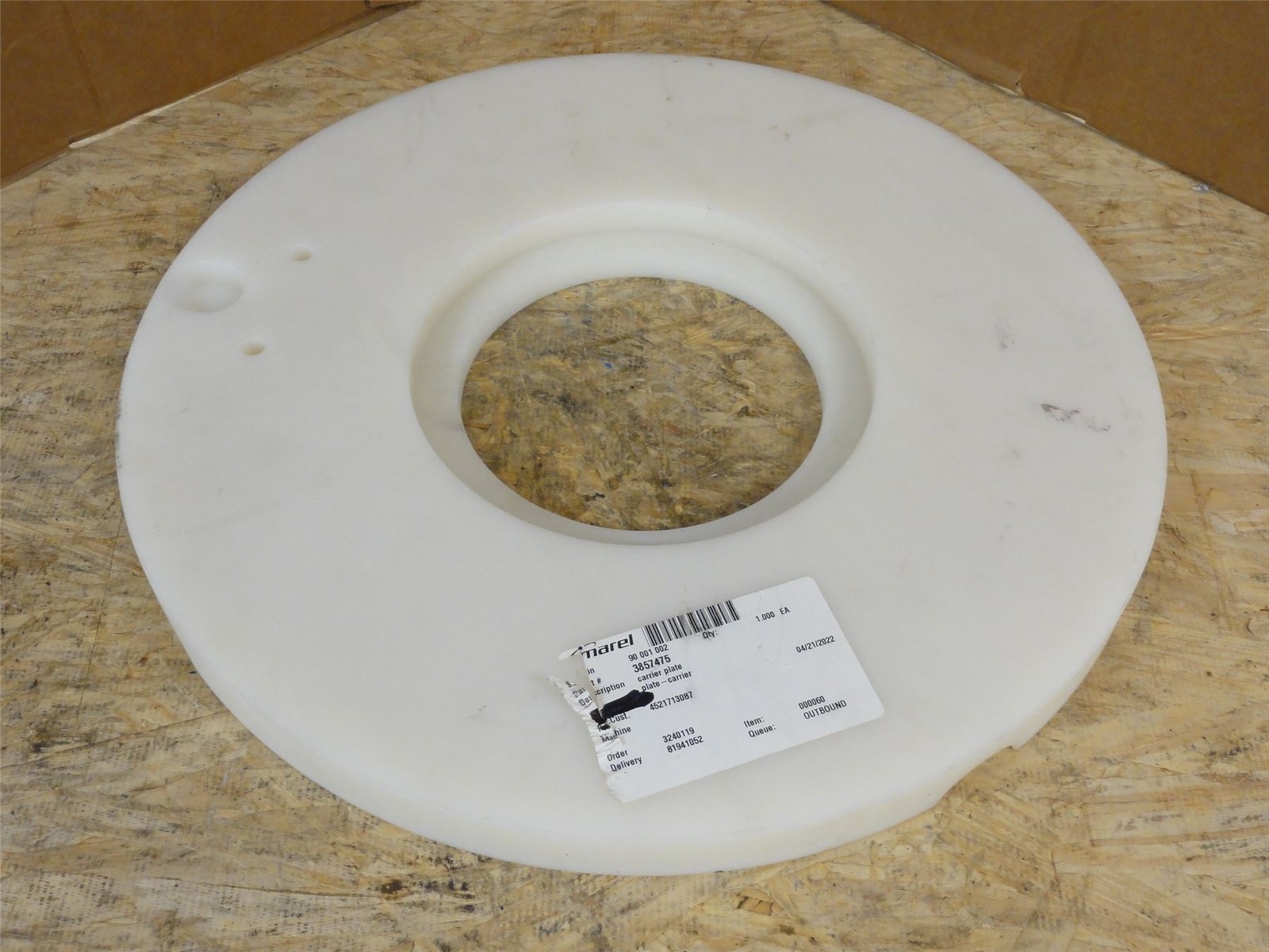 254475 Old-Stock; Marel 3857475 Neck Cracker Module Plate Carrier