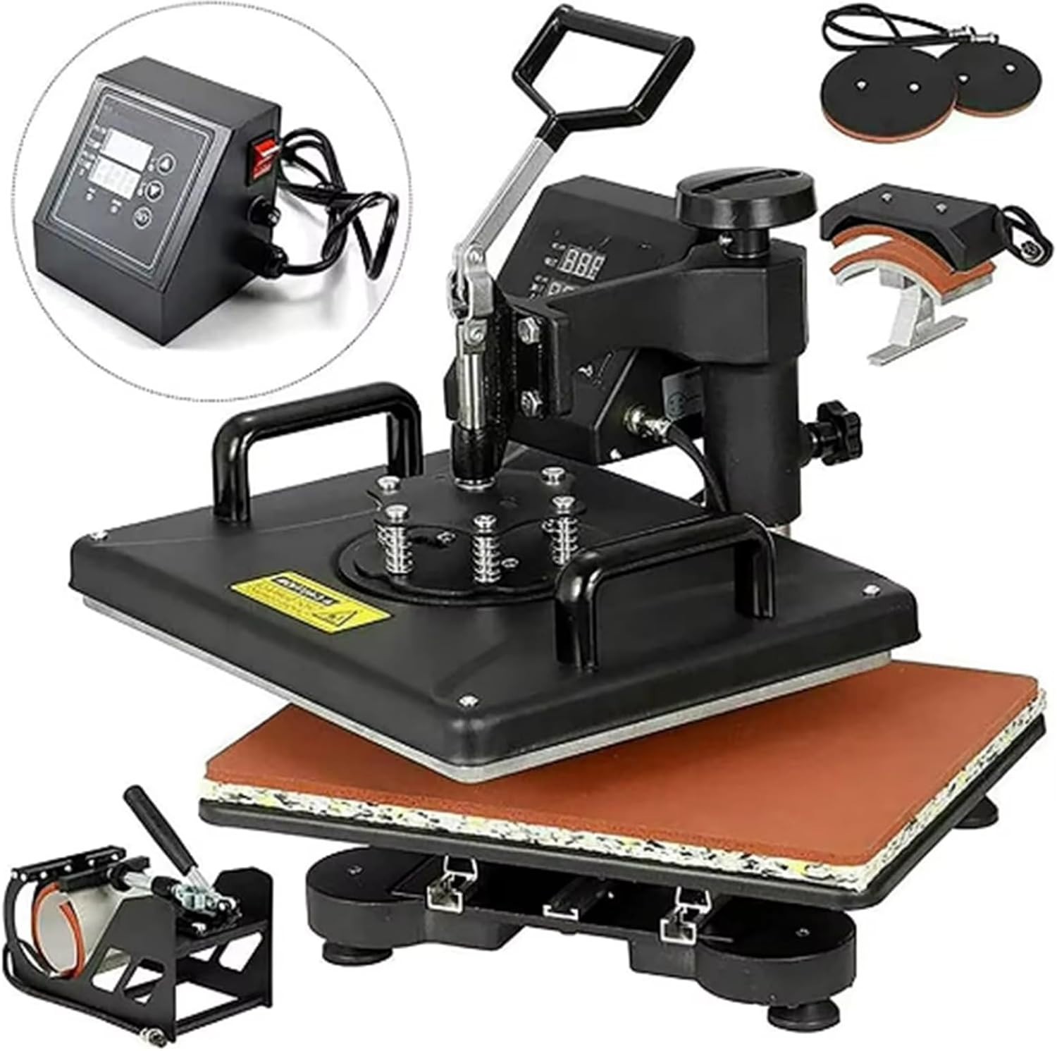 Heat Press Digital Dual Display Control Box-Temperature For Heat Press Machine