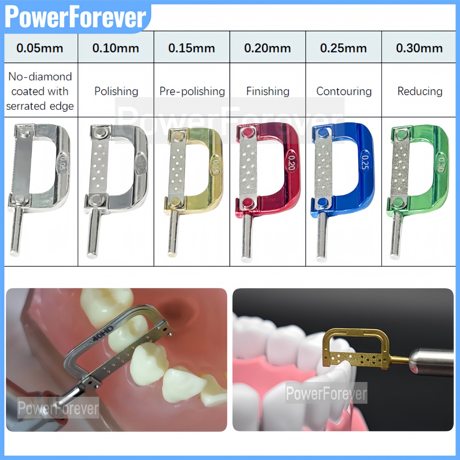 Dental Orthodontic IPR Interproximal Enamel Reduction Strip Polishing Strips Saw