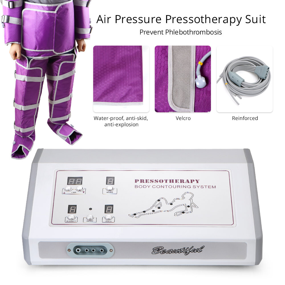 Air Pressure Pressotherapy Lymphatic Drainage Slimming Suit Body Massager Device