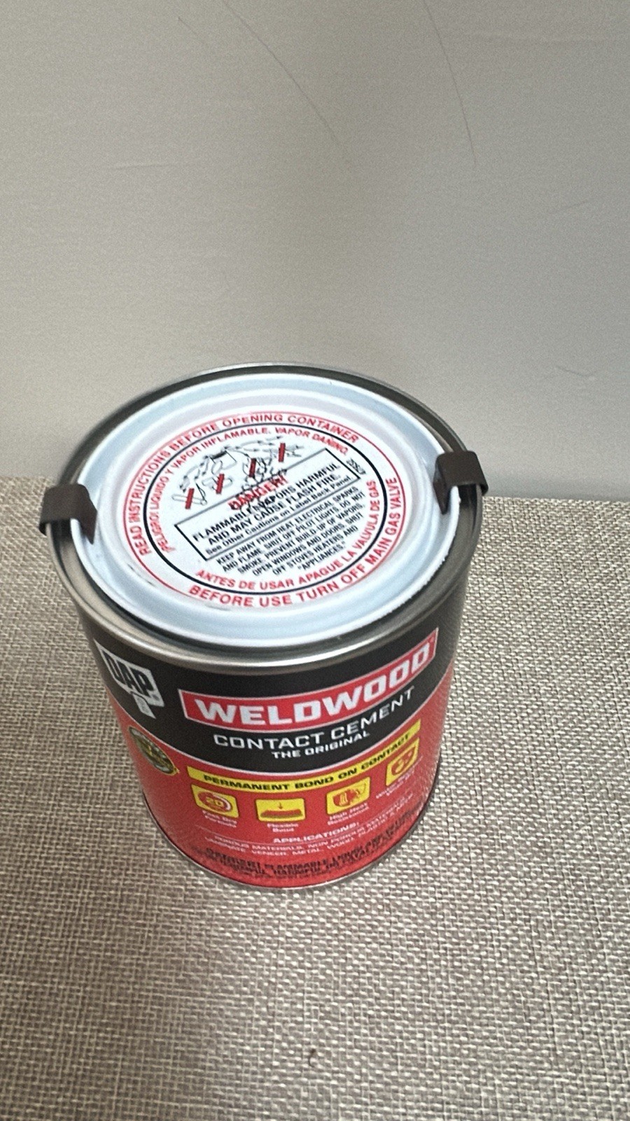 Weldwood Pt. the Original Contact Cement 7079800271 Interior/Exterior 16 Oz Can