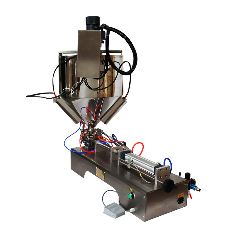 Easy To Operate 10-100ml 110V Paste Liquid Heating Stirring Filling Machine