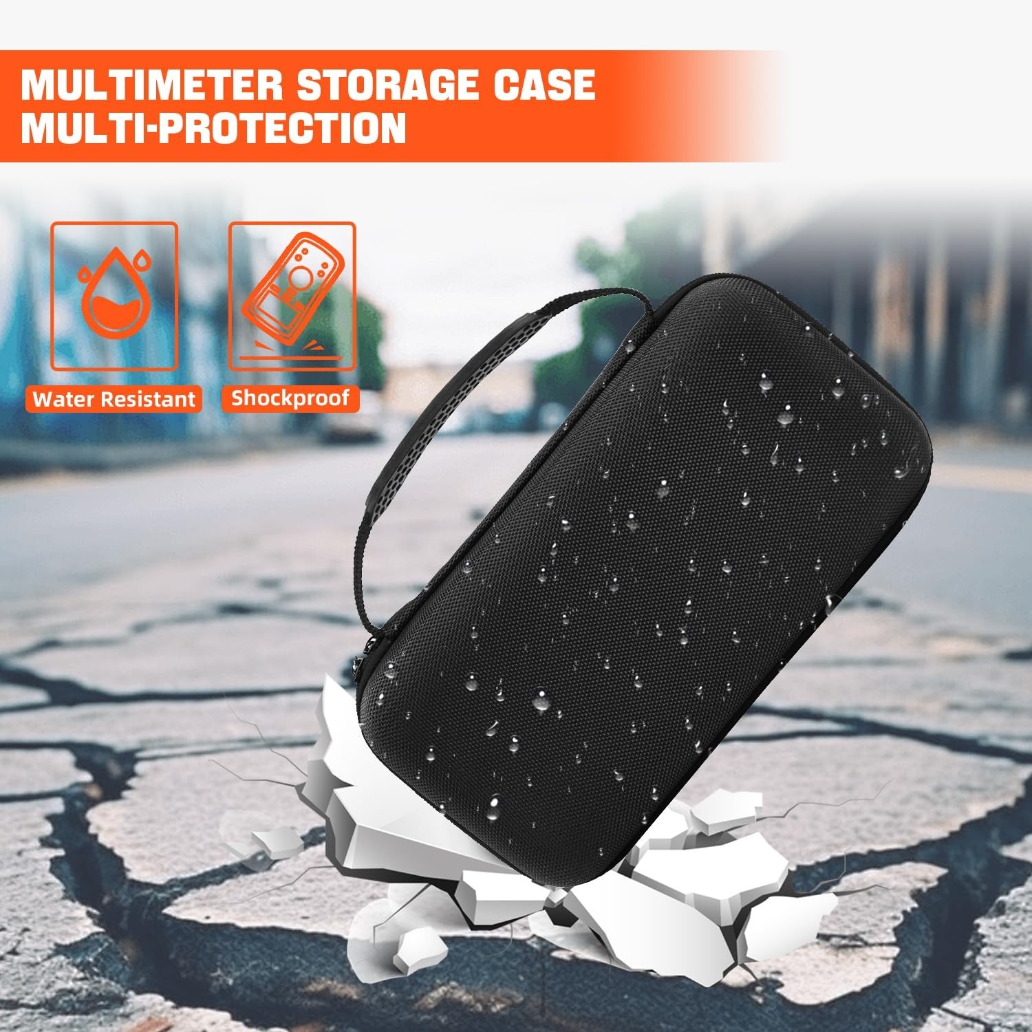 Multimeter Carrying Case for Fluke 1587, 87V, 88V, 15B+, 17B+ & Accessories – Or
