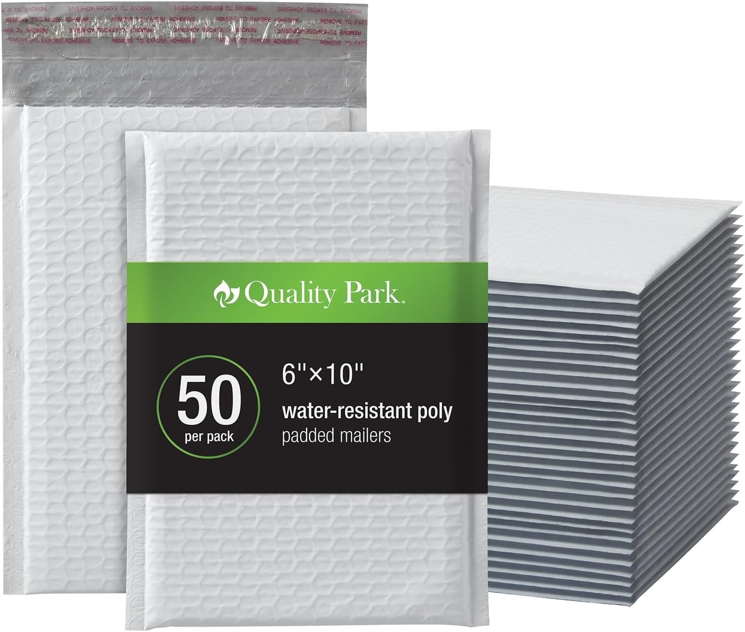Self-Seal White Bubble Mailers 6×9 – 50 Lightweight Water-Resistant Envelopes