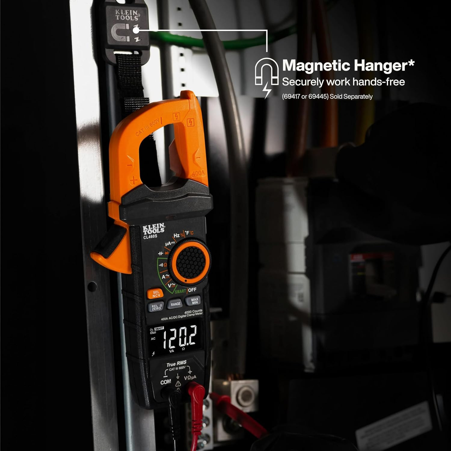 Klein Tools CL460S 400A AC/DC Auto-Ranging Smart Digital Clamp Meter with TRMS,
