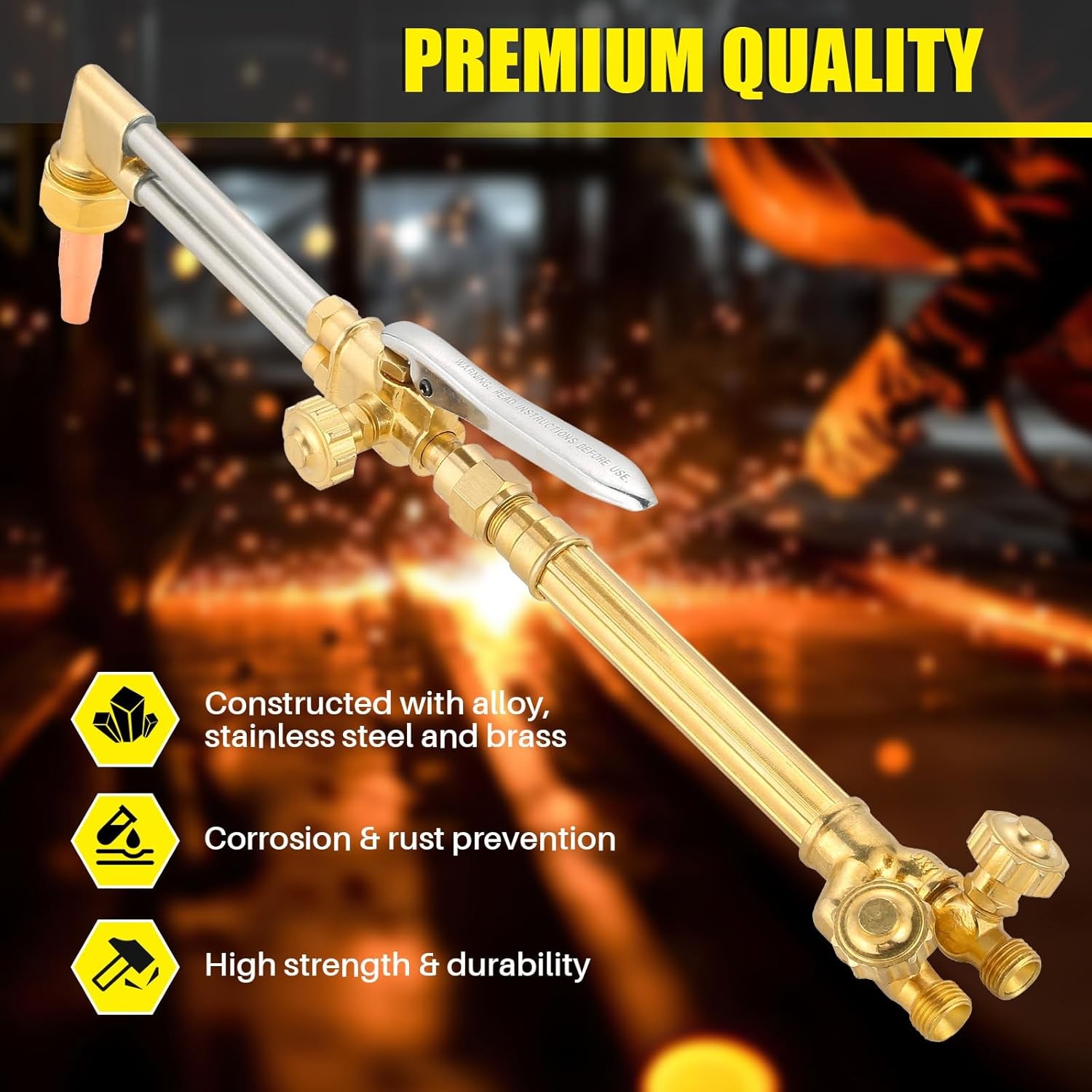 Heavy Duty Victor Cutting Attachment Torch Handle Oxygen/Acetylene USA