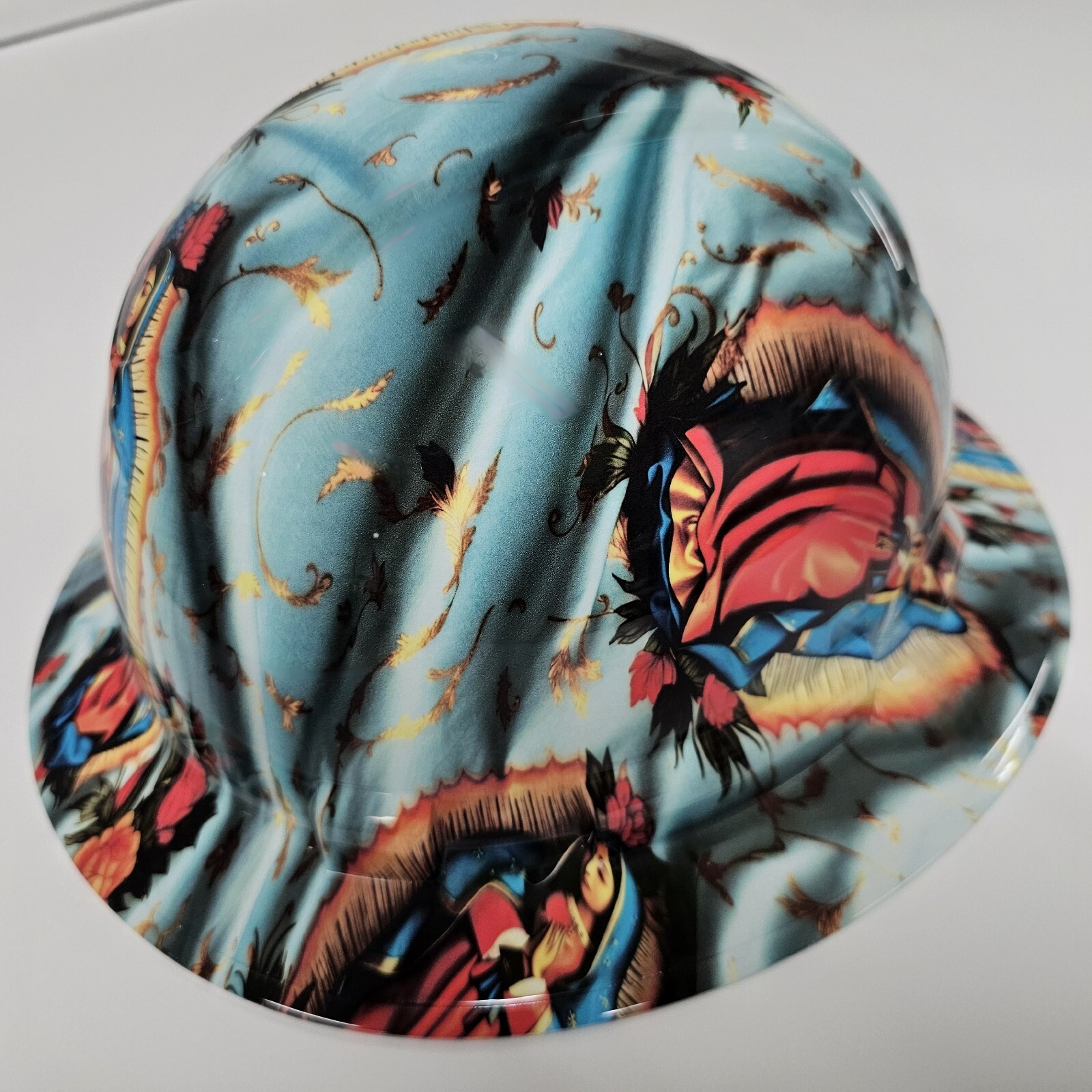 full brim hard hat hydro dipped OUR LADY GUADALUPE NUESTRA SEÑORA GUADALUPE