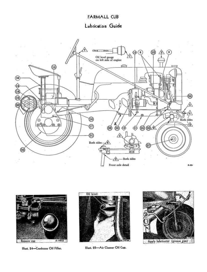 Operator Instruct Maint Manual Fits McCormick Farmall Cub 4-Cyl 1600 RPM 1949
