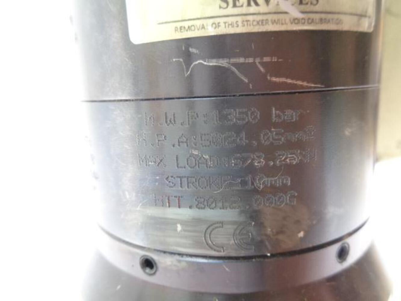 DAMAGED ATLAS COPCO 8434220064 WTB M36 TENSIONER 10MM STROKE 678.25 TON 10″ R10