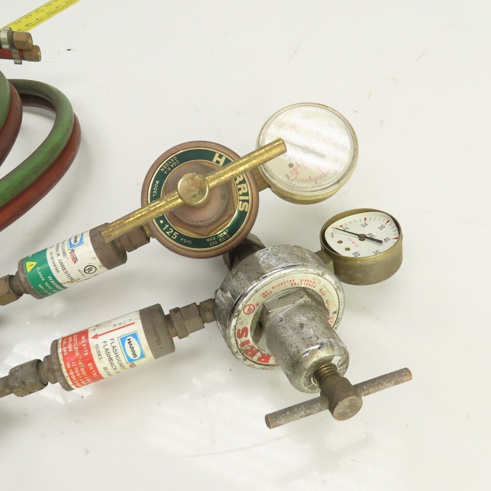 Harris Oxygen & Acetylene Regulator/Hose Assembly 6′ W/ Arrestor