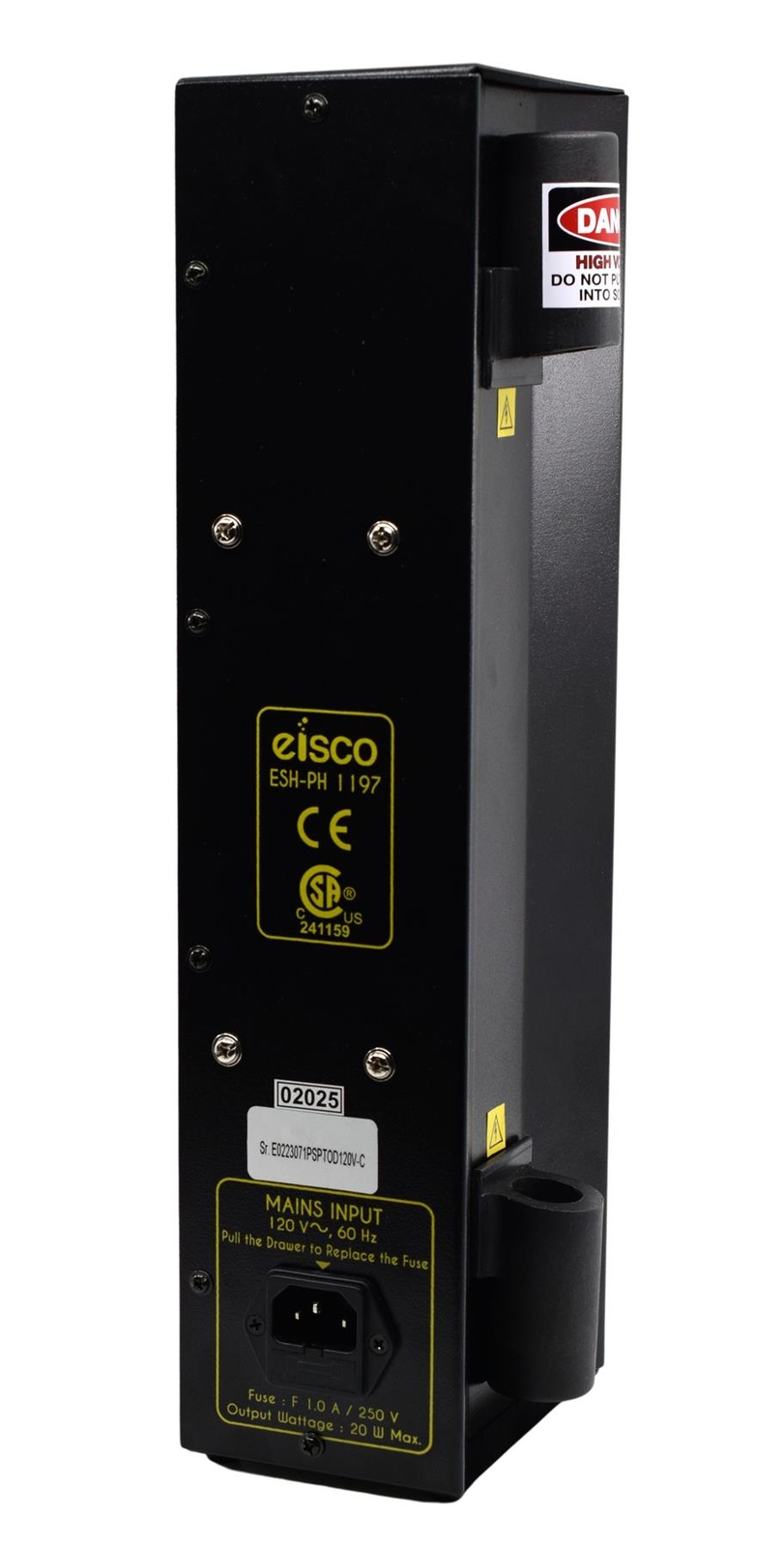 EISCO Premium Spectrum Tube Power Supply – Fits 26cm Spectrum Tubes – 110/120VAC