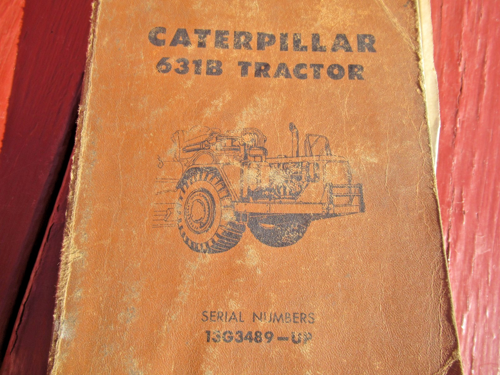 Vintage 1978 CAT Caterpillar 631 B Tractor and 631 Scraper Parts Books / Manuals
