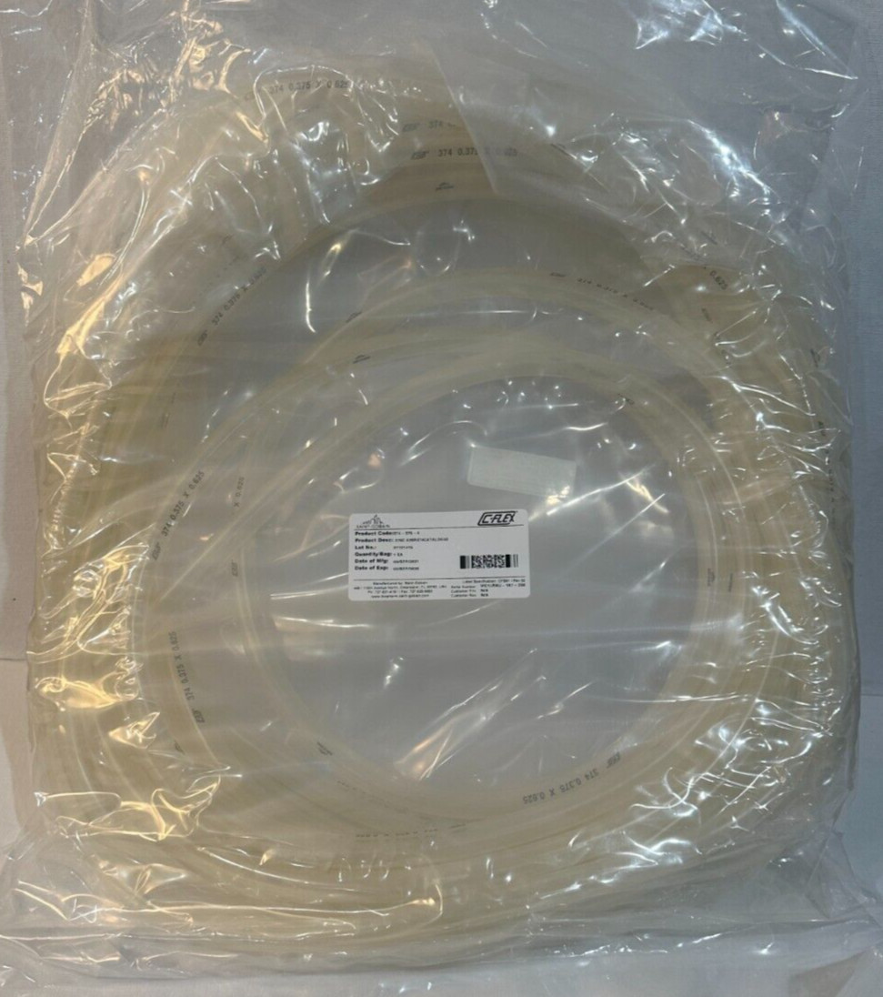 50′ TPE Tubing Saint-Gobain C-Flex SKU 374-375-4 New Sealed Exp 2026-09-02