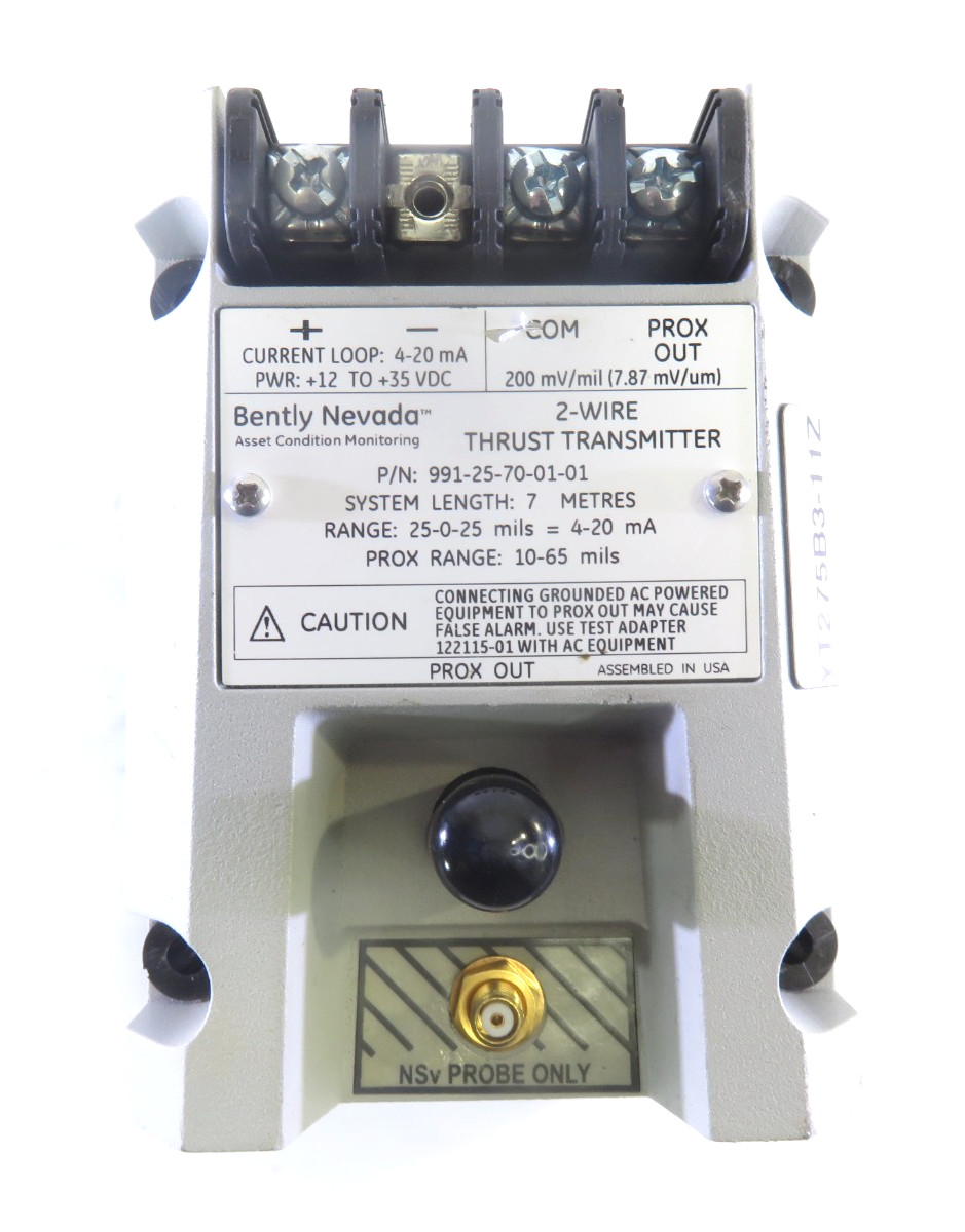Bently Nevada 991-25-70-01-01, 991 SERIES 2-WireThrust Transmitter, Parts/Repair