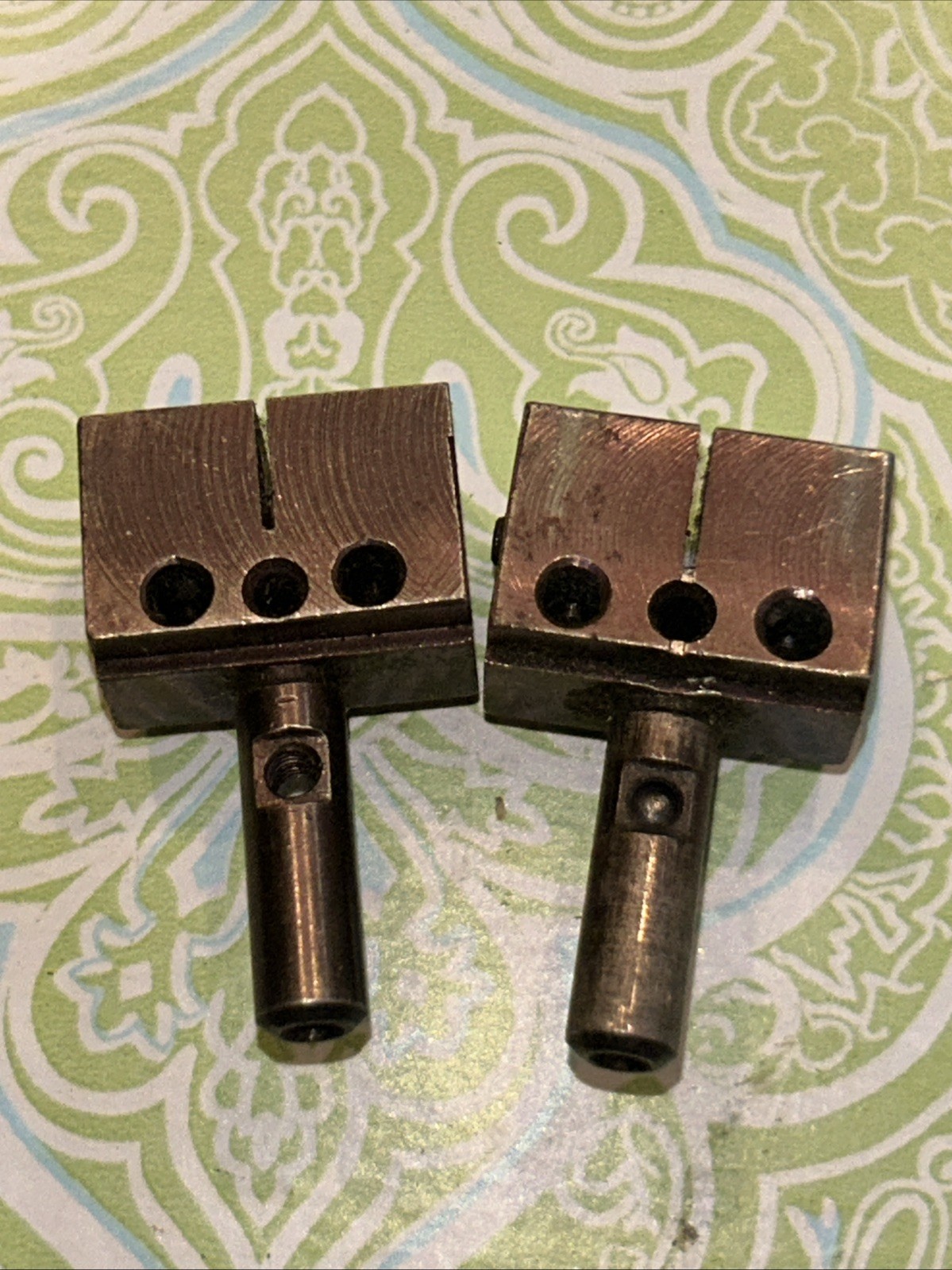 SINGER ? Needle Clamp Holder One Marked R One W, VTG No Part # See Pics Read