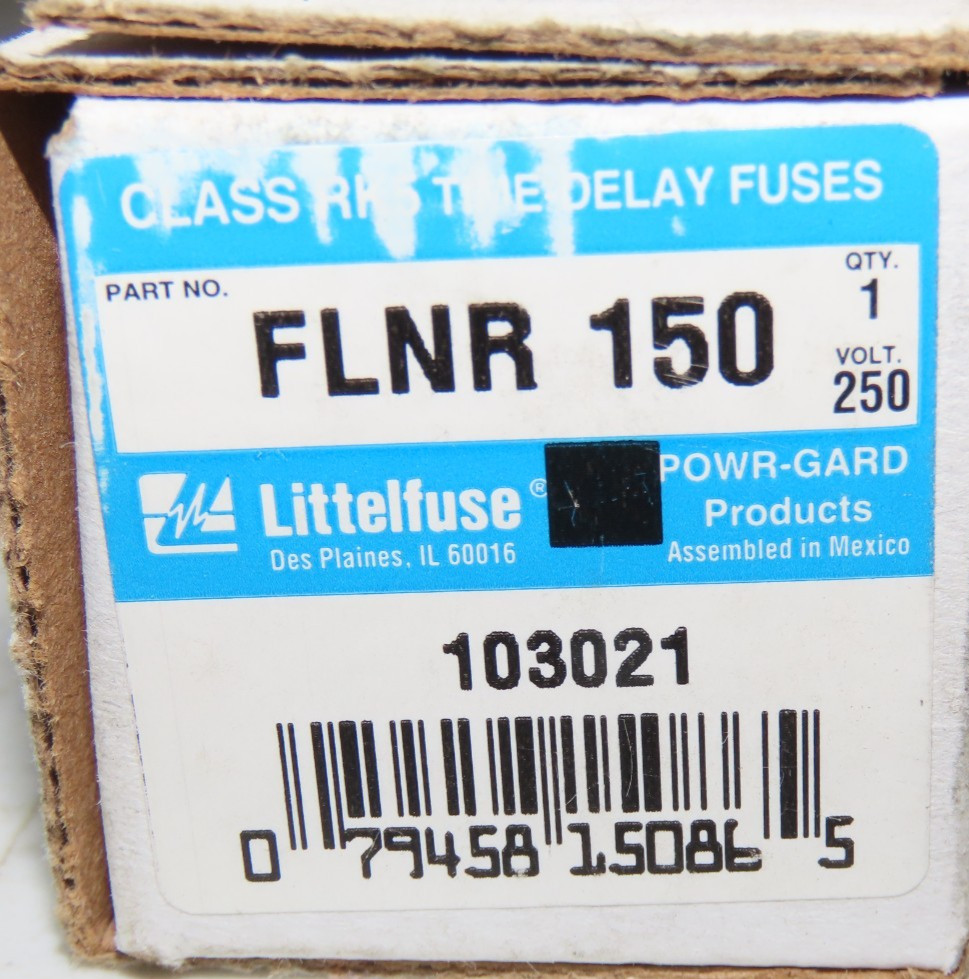 Littelfuse FLNR 150 POWR-GARD Class RK5 Time-Delay Fuse 250V 150A (Qty 1)